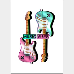 Music Vibes Posters and Art